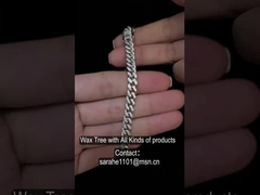 7.05g Bracciali Hip Hop Bling con Lettera Diamante per Coppie