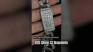 Bracciale in argento sterling 925 da 19 cm Braccialetti dell'amicizia in argento sterling personalizzati da 100 g