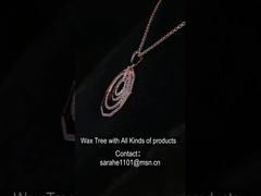 Splendida collana ottagonale geometrica a 4 strati in argento 925 in oro rosa