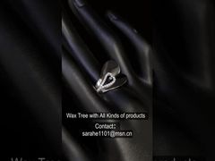 Anelli scintillanti in argento 925 con zirconi cubici a forma di pera con taglio radiante