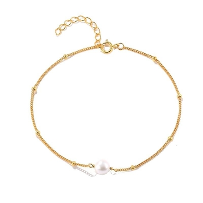 Gioielli fini regolabili di temperamento di Sterling Silver Bracelet Hand Chain della perla 925