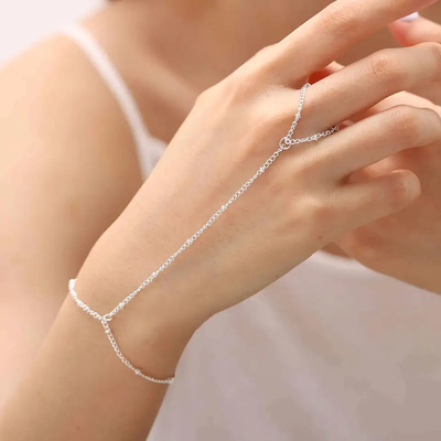 Il progettista personale braccialetto d'argento semplice delle donne eleganti 925