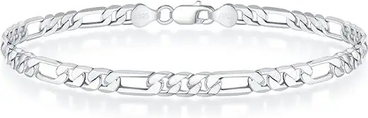 Solido del braccialetto del regalo delle donne di S di Sterling Silver Men dei gioielli 925 di modo '