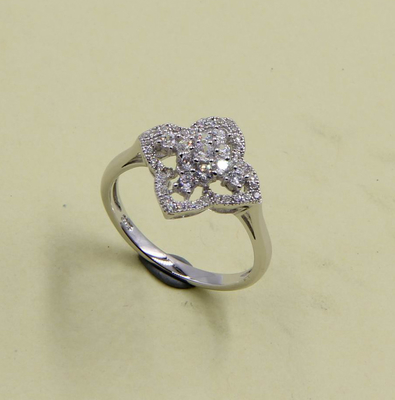 2-3mm 925 argento CZ Chevron Anelli di nozze per promesse di sposa 925 argento anello sterling argento anello di fiori argento fascia rin