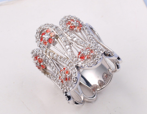 Gioco dei Troni Anello Gioco dei Troni Gioco dei Troni in forma 925 Argento Anelli CZ Con Prong Setting Band Larghezza Anello Colorato Gioco dei Troni Gioco dei Troni Ring
