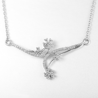 St gemellata simmetrica Christopher Pendant di Sterling Silver Necklaces 4.98g del fiore 925