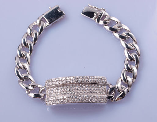 Zircone 92,5 Sterling Silver Bracelets del AAA 17cm Cartier Permanent Bracelet
