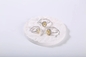 Anelli d'argento taglienti radianti degli anelli di fidanzamento 2.05g 925 d'annata CZ per le donne