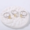 Anelli d'argento taglienti radianti degli anelli di fidanzamento 2.05g 925 d'annata CZ per le donne