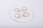 impegno Ring Unisex Silver Wedding Rings di 1.30g 925 CZ per le coppie