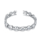Braccialetto d'argento di Tiffany Couple Bracelets Flower 925 CZ per le donne