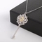 L'ultima collana del pendente della CZ di chiave del cuore per le donne incanta 925 Sterling Silver Pendant