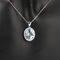 La CZ porpora d'annata 925 Sterling Silver Gemstone Pendant Necklace per le donne