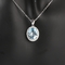 Pendente multicolore rotondo 925 Sterling Silver Pendant Necklace Jewelry della pietra preziosa per le donne