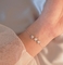 Inserzione del braccialetto d'argento del fiore del cristallo di rocca 925 di temperamento micro per le donne
