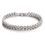 Diamante di Roman Chain Heart Designs 925 Sterling Silver Tennis Bracelet Zirconia