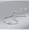 La personalità minimalista 925 Sterling Silver Bracelet Love Knot borda i gioielli a catena