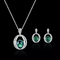S925 delle donne della farfalla di Sterling Silver Jewelry Set Pearl della collana di modo i 925 orecchini