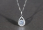 Insieme Diamond Earrings And Pendant Set dei gioielli di Crystal Teardrop Pendant Silver 925