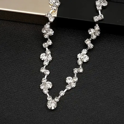 Eleganti orecchini e braccialetti da legame set 925 Sterling Silver gioielli con zirconia AAA cubica