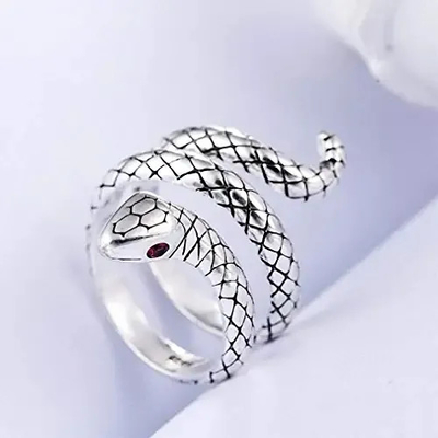 1.50g Sterling Silver Rings delicato, 8.0mm Sterling Silver Rings regolabile d'apertura