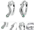 Orecchini d'argento della CZ del cerchio 925, donne di Sterling Silver Hoop Earrings For