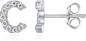 Biossido di zirconio quadrato 925 Sterling Silver Earrings, 0.8g Sterling Silver Studs