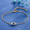 Sterling Silver Bracelet delle donne 925, braccialetto dell'oro bianco per le donne