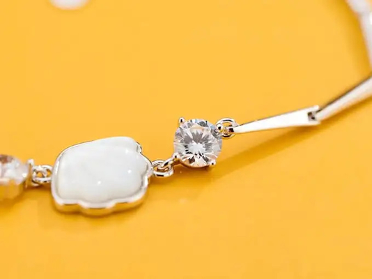 Braccialetto regolabile 925 Sterling Silver Designer dell'incanto delle donne