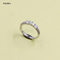 Eleganti anelli in argento sterling circonia cubica chiara gioielleria per donne