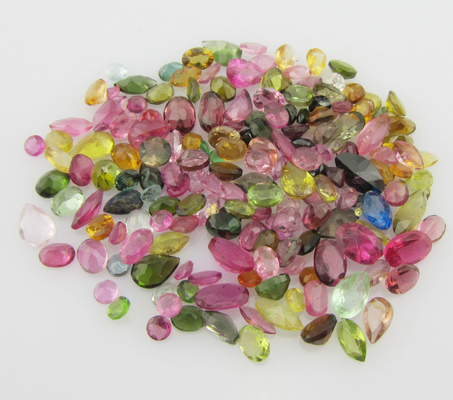 Catena di Tourmaline Tipo Medaglione di Gemma d' Argento Naturale e Colletto di Gemma d' Argento Ragazza Ragazza