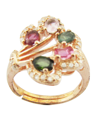 925 Sterling Silver Gemstone Anelli Plattatura Colore Rodio Pietra principale Dimensione 6mm-10mm