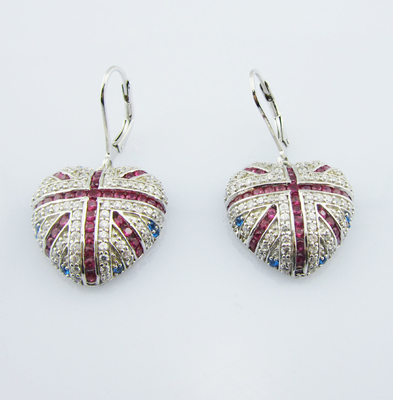 925 Sterling Silver Classic Dangle Earrings Set con Chiusura per aragoste