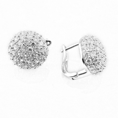 Eleganti orecchini in argento 925 con catena di chiusura per aragoste