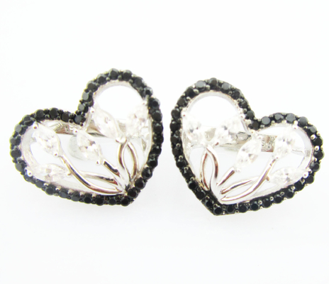 Elegant AAA Grade Cubic Zirconia Stud Orecchini Argento 925 Gioielli Set collana in argento sterling e set di orecchini per sposa