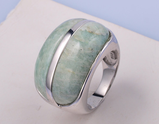 Anelli di pietre preziose in argento 925 rivestiti di rodio per feste occasionali e anniversari