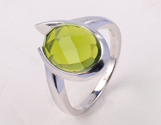 Anelli di pietre preziose in argento 925 rivestiti di rodio per feste occasionali e anniversari