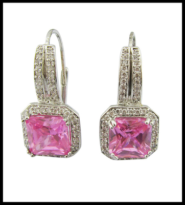 Eleganti orecchini di pietra d'argento Sterling Orecchini di pietra d'argento Sterling Gemstone Drop Earrings leggeri Casual