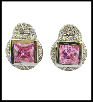 Eleganti orecchini di pietra d'argento Sterling Orecchini di pietra d'argento Sterling Gemstone Drop Earrings leggeri Casual