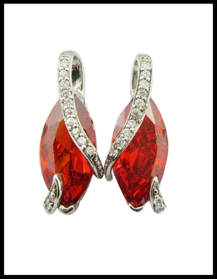 Eleganti orecchini di pietra d'argento Sterling Orecchini di pietra d'argento Sterling Gemstone Drop Earrings leggeri Casual