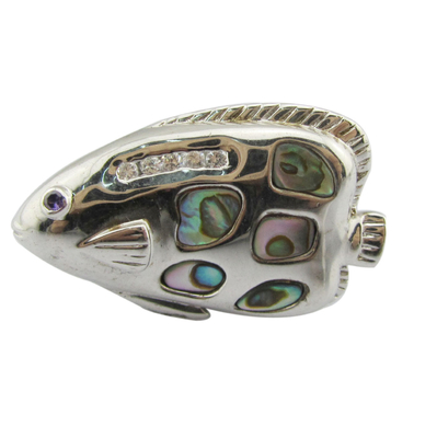 Colore di conchiglia di pietra preziosa d' argento pendente di circone cristallo collana per feste di tutti i giorni