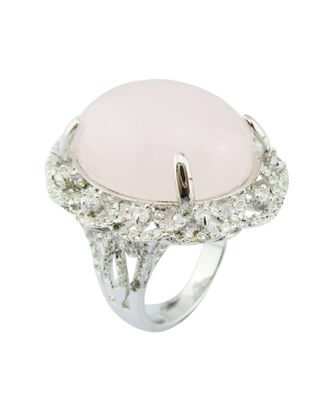 Anelli in quarzo rosa d'argento 925 artigianale con peso in argento da 5 a 8 g Anello a doppio uso Anello a fiori d'argento sterling Unico