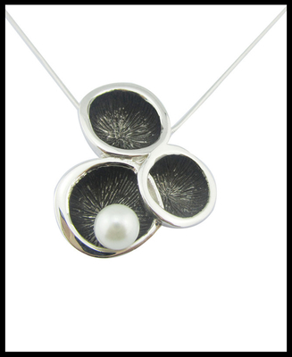 Perla Rotonda Bianco Perla Stile Classico Argento 925 Gioielli Set con AAA CZ e Rhodium Plating Sterling Silver Wedding