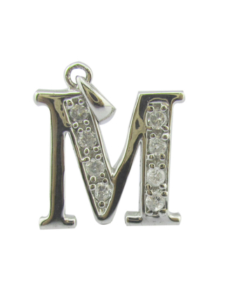 925 Sterling Silver Cubic Zirconia Alphabet Pendant Collare con Abalone Shell gioielli d'argento personalizzati pietre di zircone