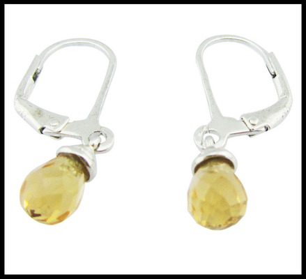 Orecchini in argento portatile Sterling CZ Stile di moda e vintage Fili francesi Orecchini Drop CZ