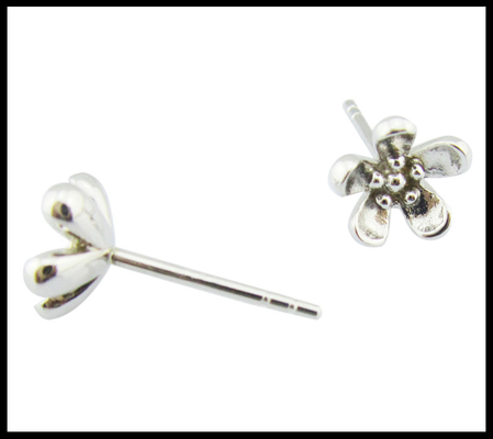 Portable 925 Silver CZ Orecchini Stud Orecchini Piccolo vantaggio orecchini in argento reale orecchini in argento piccolo