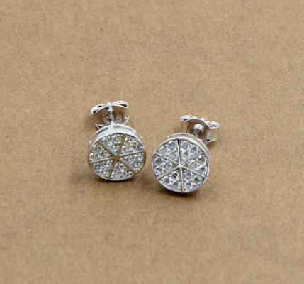 Sparkling Modern 925 Sterling Silver CZ Orecchini Armadio Essential Gioielli maschili Orecchini in argento AAA