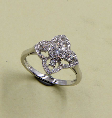 2-3mm 925 argento CZ Chevron Anelli di nozze per promesse di sposa 925 argento anello sterling argento anello di fiori argento fascia rin