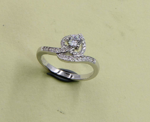 Snake Sparkling Radiant Cut Pear / Ovale / Rotondo / Chevron 925 Sterling Silver CZ Anelli Per Uomini E Donne Anelli d' Argento Moderni