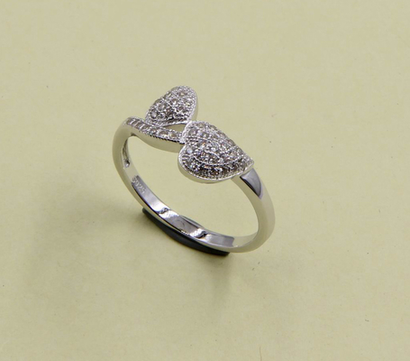 Heart Leaf CZ AAA Anello impilabile 925 Sterling Silver CZ Anelli Pera/ Ovale/ Rotondo/ Chevron/ Heart Cut CZ Anello di gemma